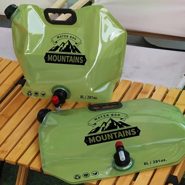 Sac à eau de grande capacité pour l'extérieur 8L pliable portable