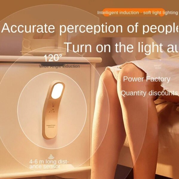 Lamp LED rechargable de nuit pour salon couloir avec detecteur de mouvement