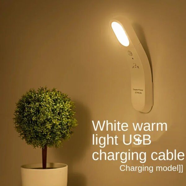 Lamp LED rechargable de nuit pour salon couloir avec detecteur de mouvement
