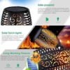 3 Torche LED solaire rechargable a flamme de feu