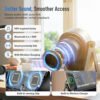 Haut-parleur Bluetooth à induction sans fil 5 en 1 180 ° Amplificateur de son stéréo rotatif support de téléphone portable à chargement sans fil mains libres