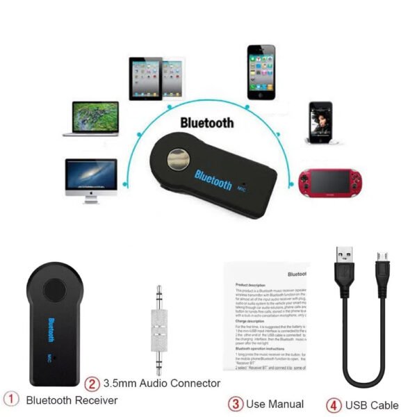 3 Récepteur Aux Bluetooth 5.0 pour voiture