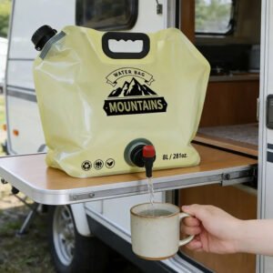 4 Sac à eau de grande capacité pour l'extérieur 8L pliable portable