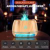 4 Diffuseur d'aromathérapie à 7 couleurs et lampe en pierre de sel rose