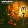 5 Torche LED solaire rechargable a flamme de feu