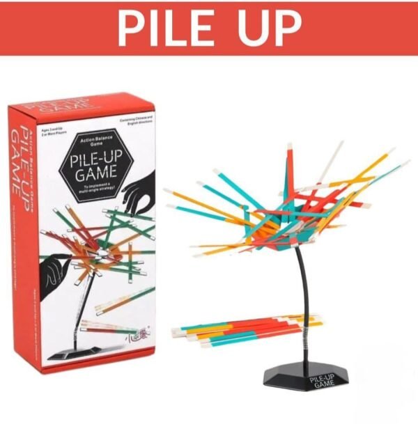 Jeu d'empilage de bâtons, 48 pièces, équilibre familial, lumière colorée