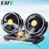 Ventilateur de voiture double tete électrique automobile DC 24V