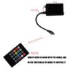 Lumières d'ambiance universelles RGB pour voiture 4 bandes LED